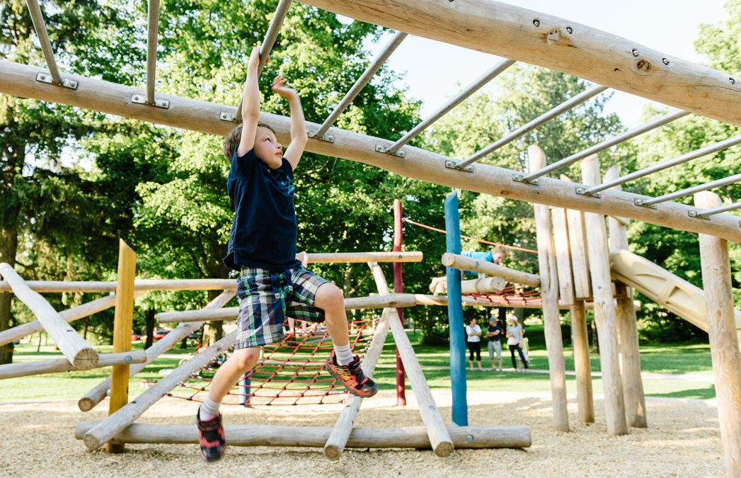 monkey bars playground hanging natural slide