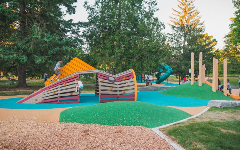 accessible playground outdoor natural custom build local