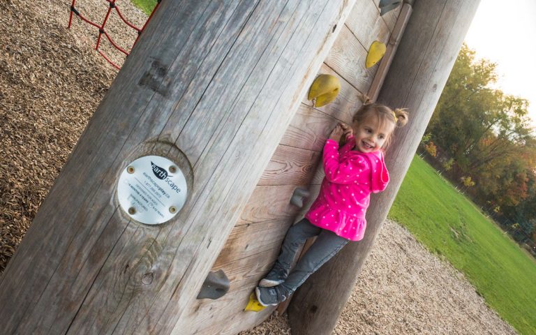 climbing wall playground natural