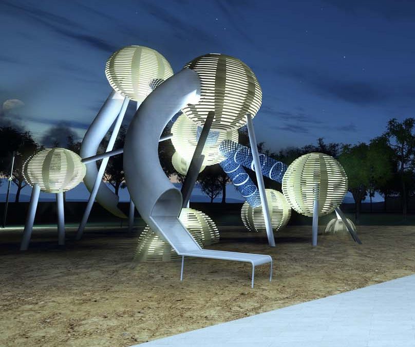 Night playground design structure science best custom