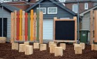 Holy Name Catholic School 008 school playground natural tower log fence sand