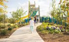 accessible ADA tower playground wood natural custom