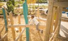 Robinia Log Climber Rope Playground Houston Texas