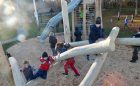 playground natural climbing active play robinia logs