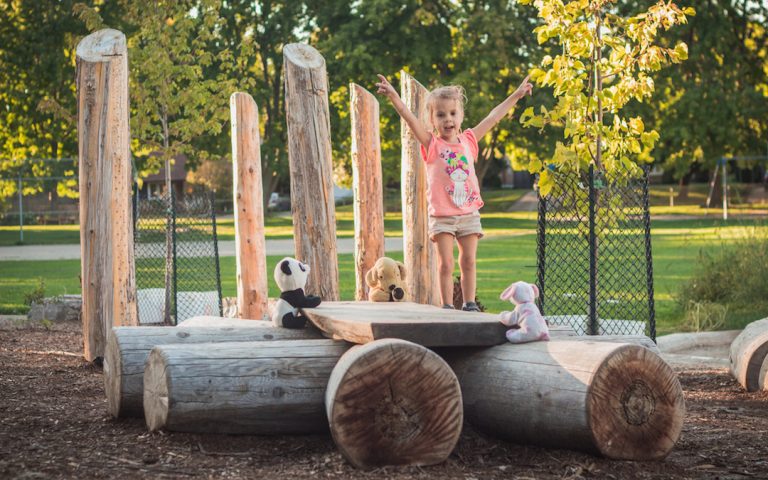 natural playground play posts discovery table outdoor