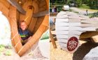 custom wood sculpture playground canada calgary