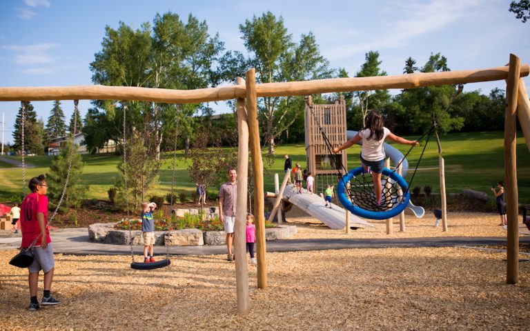 swing playground custom natural confederation park