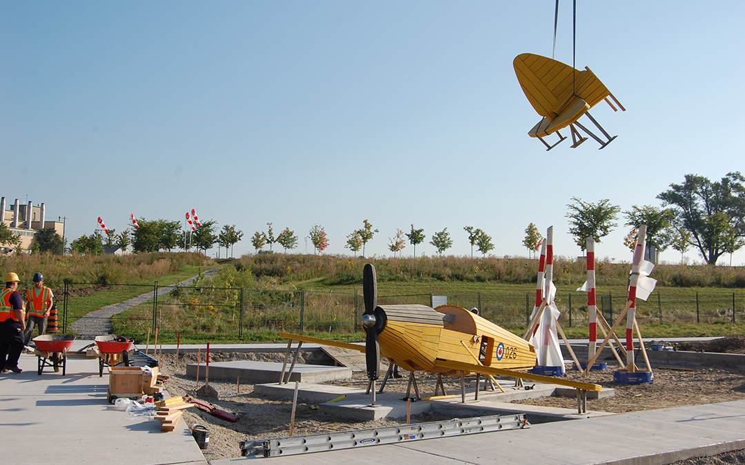 Downsview Park playground airplane sculpture