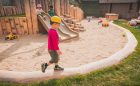 st bernadette school playground logs