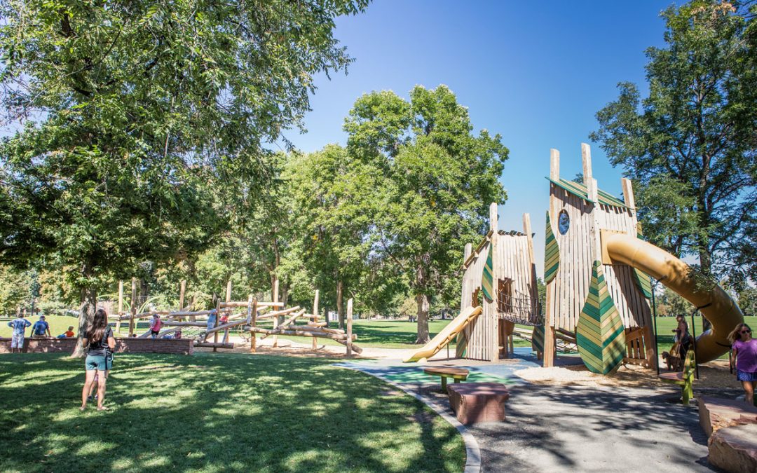 washington park Denver natural playground imagination