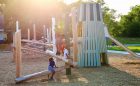 playground climbing kids playing play active themed park detroit