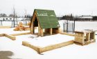 todays family franklin road child care natural wood playground hut