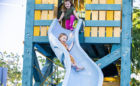 St. Pete Pier Florida destination playground lifeguard tower slide wood