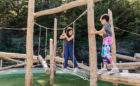 Redwood Grove San Francisco natural wood playground log climber nets ropes