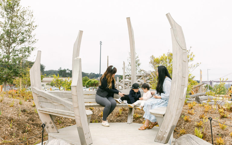 San Francisco Presidio Nest accessible seating Outpost playground
