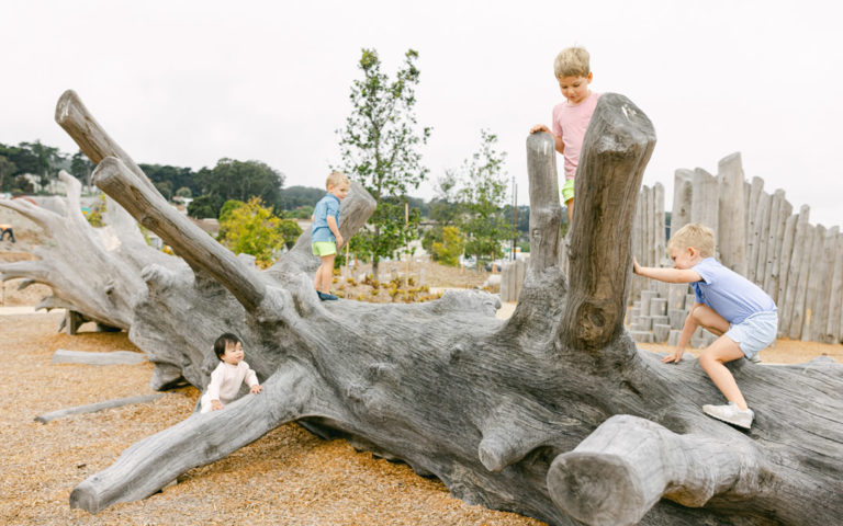San Francisco Presidio Trust Outpost playground children playing