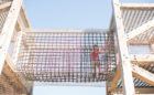Texas wood playground timber towers net bridge adventure play natural
