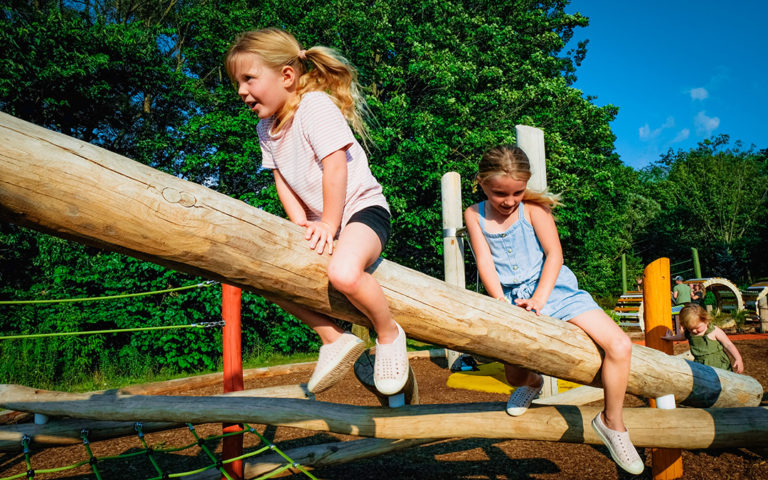 Ontario Canada wood playground log climber nature play