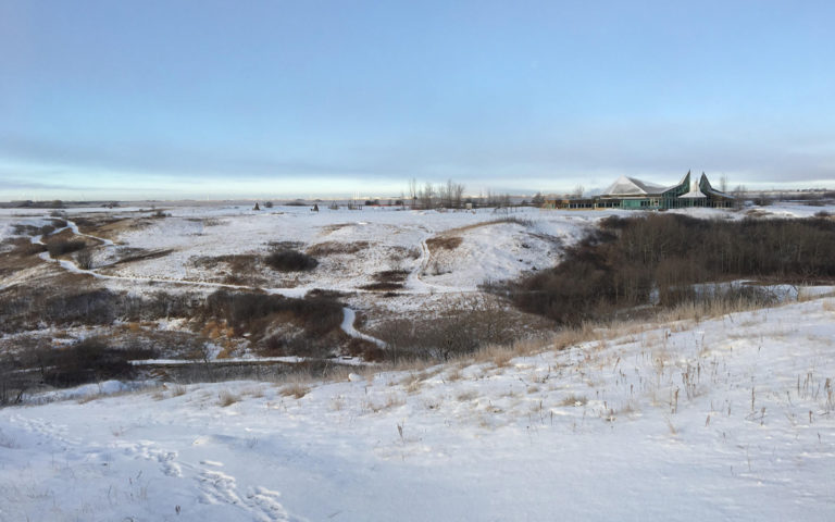 Wanuskewin Saskatoon Saskatchewan in winter