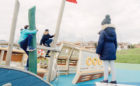 Fairwinds Park marine themed wood playground in Mississauga
