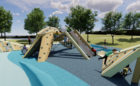 Dinosaur playground render by Earthscape Play