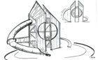 Joe Louis Greenway Detroit playground tower sketch design