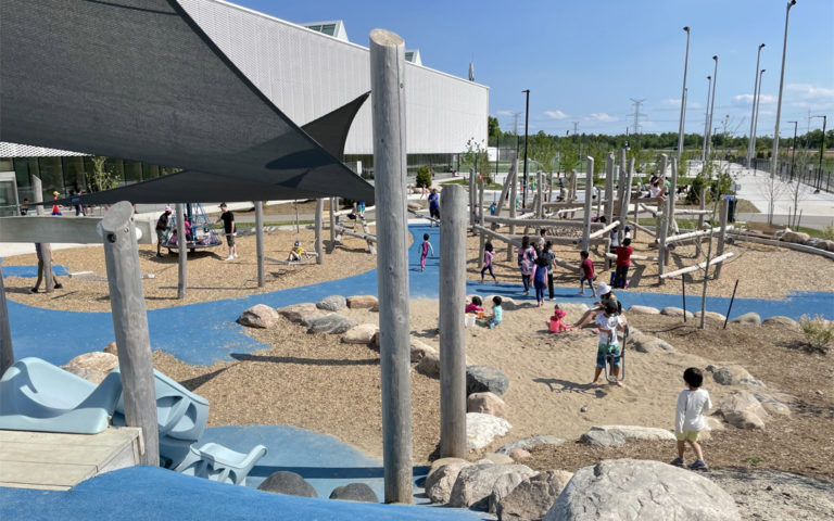 Churchill Meadows Community Centre natural playground