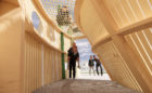 Daybreak Village playground design render of coliseum interior