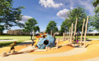 Calwa Park Fresno California playground design render of meteor hit