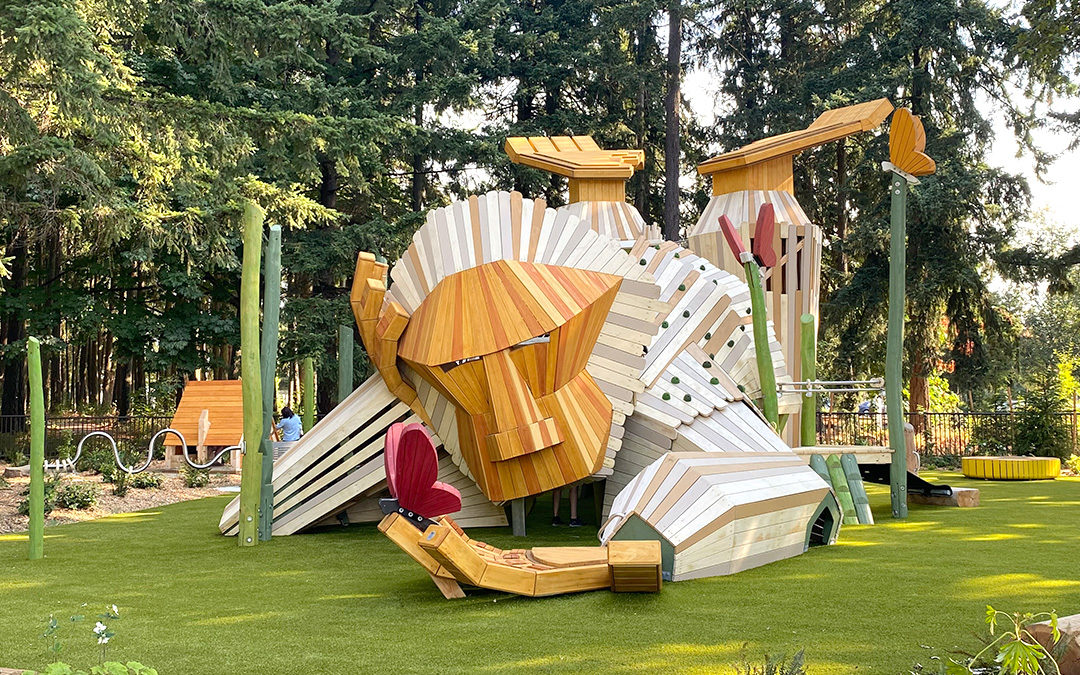 Oro the Giant playground sculpture at Hidden Creek Park West in Hillsboro